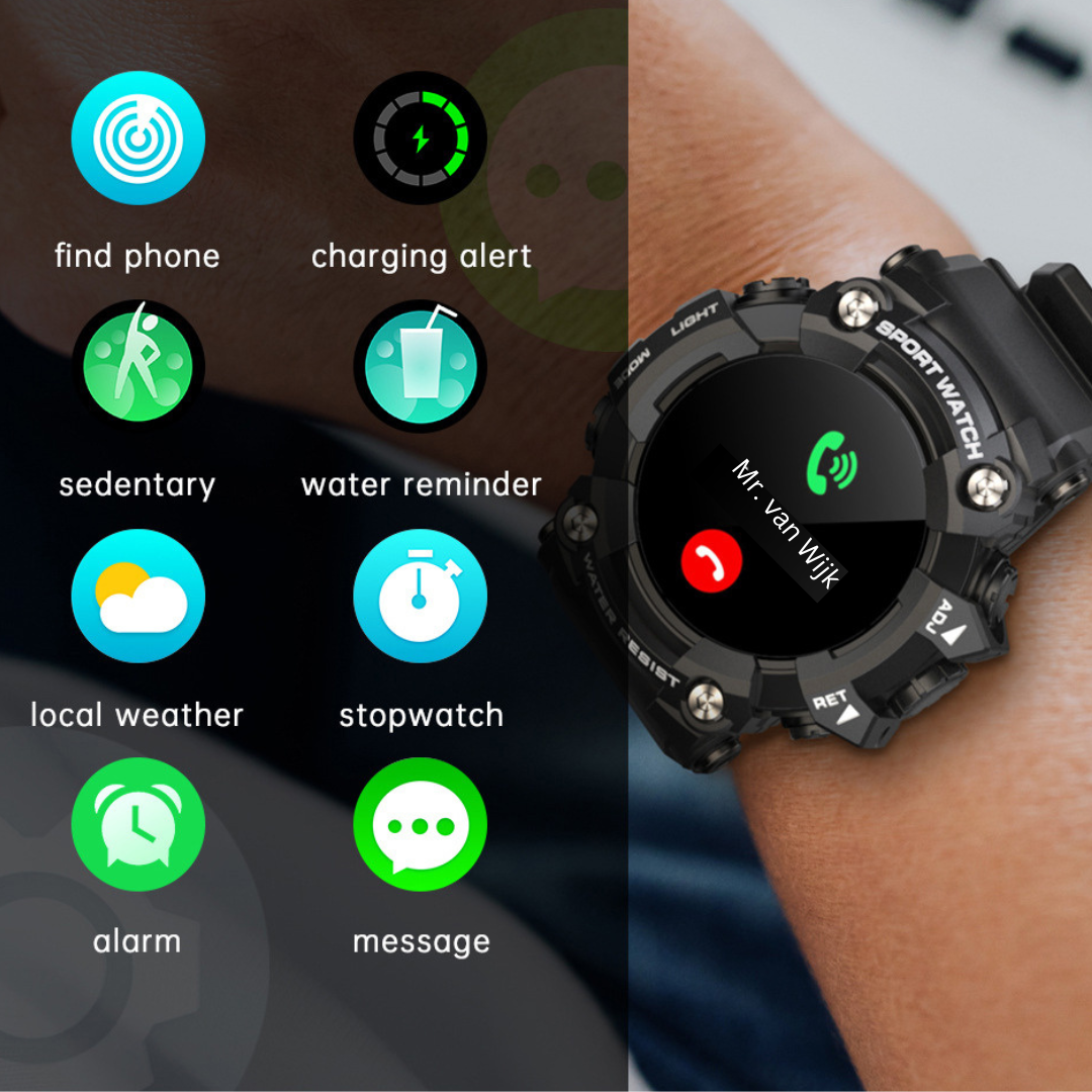 Alpha Smartwatch™ | Functionaliteit in een stoere Smartwatch