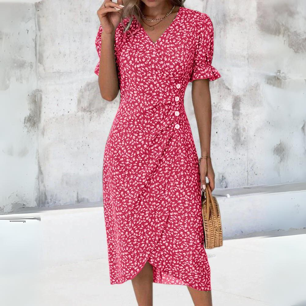 VANESSA -FLORAL STIJLVOLLE JURK