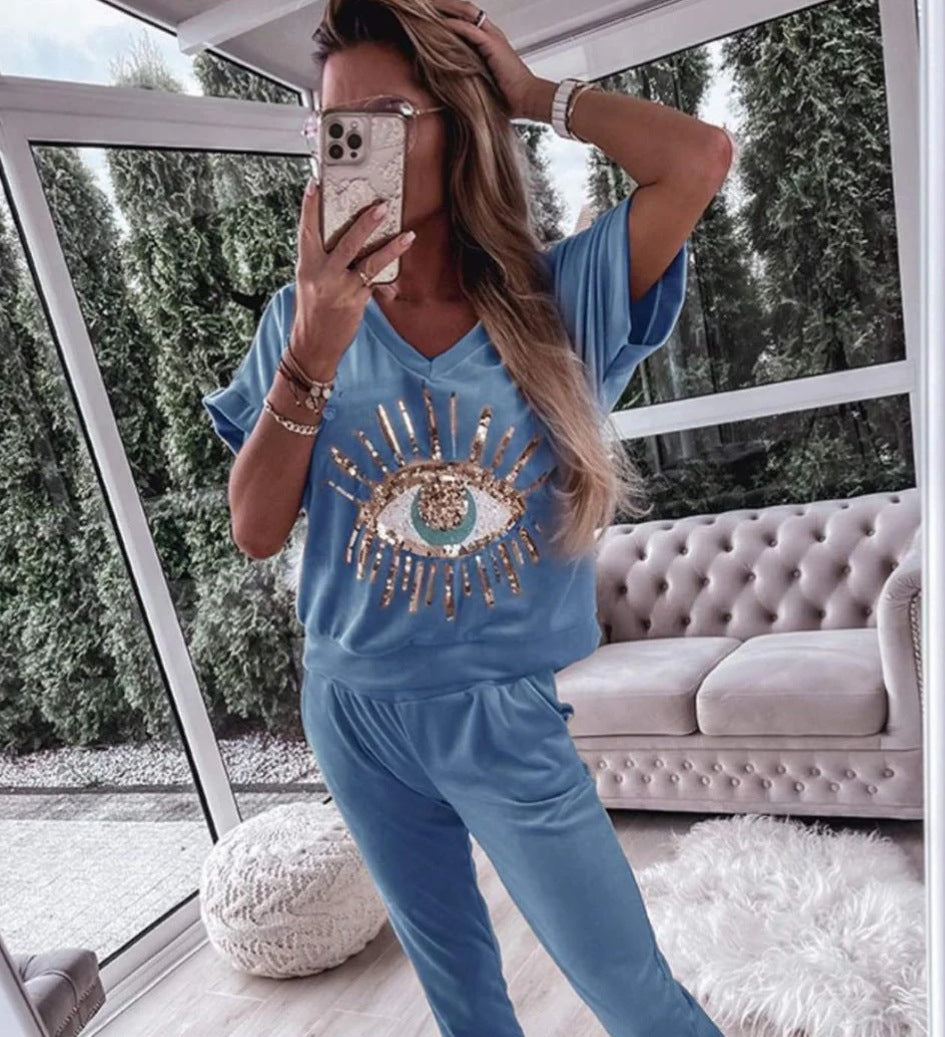 Tina™ | Dames T-Shirt en Broek set