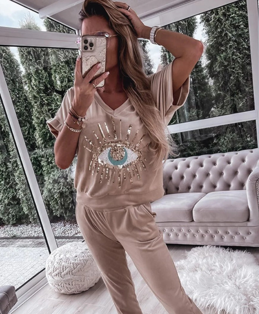 Tina™ | Dames T-Shirt en Broek set