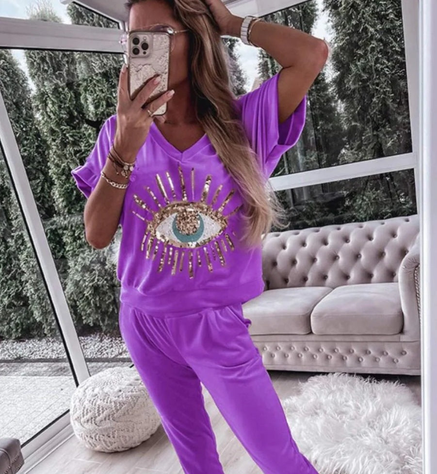 Tina™ | Dames T-Shirt en Broek set