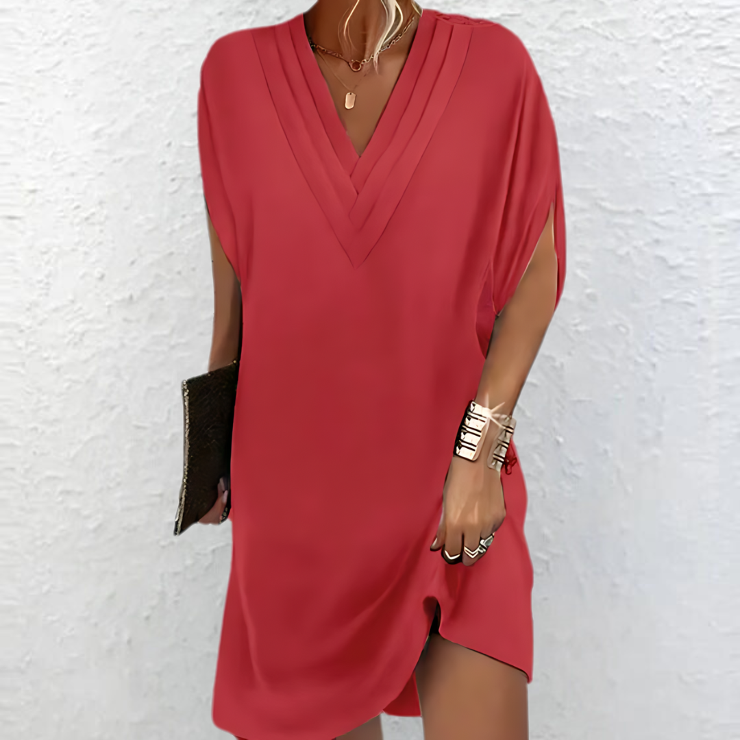 ASTRID - ELEGANTE JURK MET GLEUFMOUW