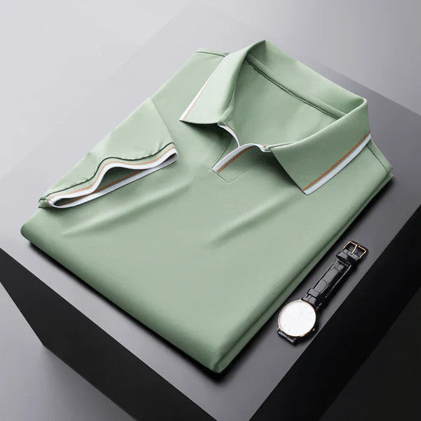 DIRK - LUXE KORTE MOUWEN  POLO SHIRT