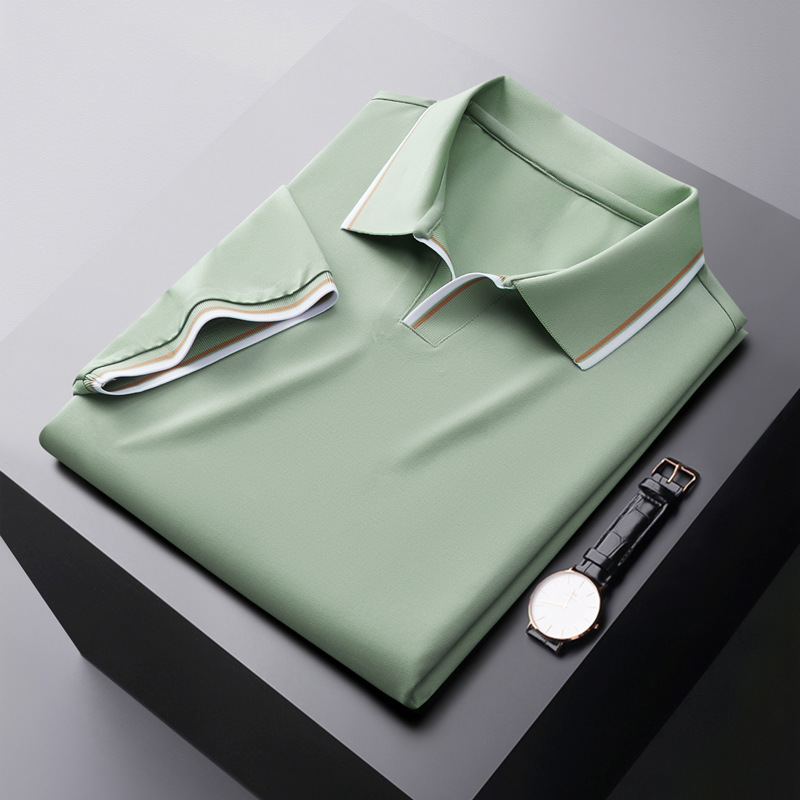 GUALTIERO™ | ZIJDEN POLO ZONDER KNOPEN