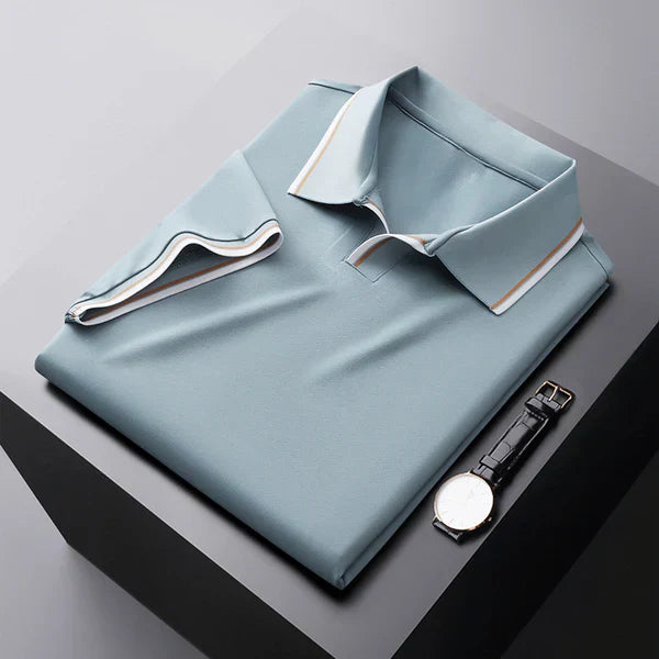 DIRK - LUXE KORTE MOUWEN  POLO SHIRT