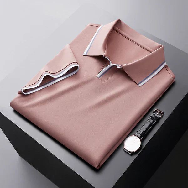 DIRK - LUXE KORTE MOUWEN  POLO SHIRT
