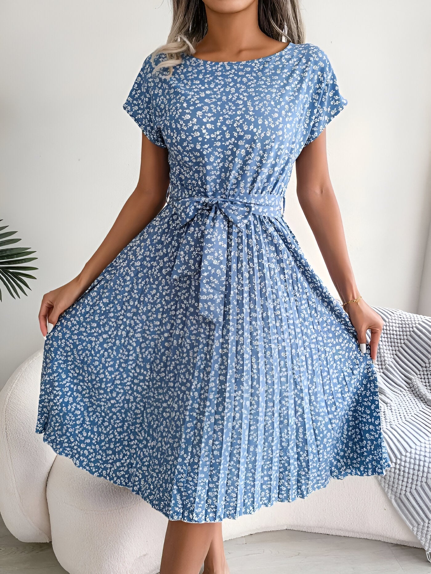 FENNA - BLOEMEN GEPLOOIDE ELEGANCE JURK