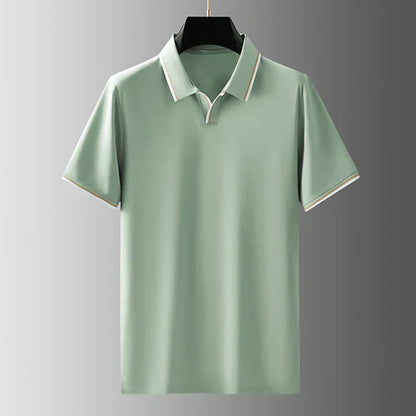DIRK - LUXE KORTE MOUWEN  POLO SHIRT