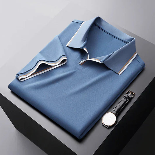 DIRK - LUXE KORTE MOUWEN  POLO SHIRT