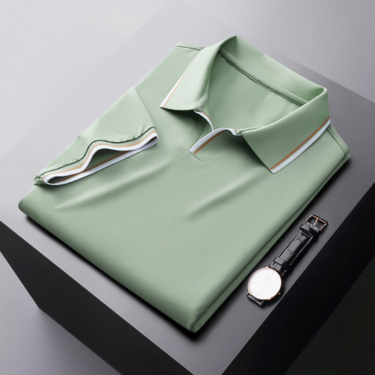 GUALTIERO™ | ZIJDEN POLO ZONDER KNOPEN